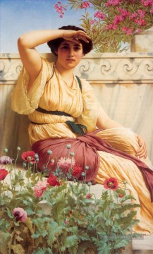 Tryst néoclassique dame John William Godward Peinture à l'huile